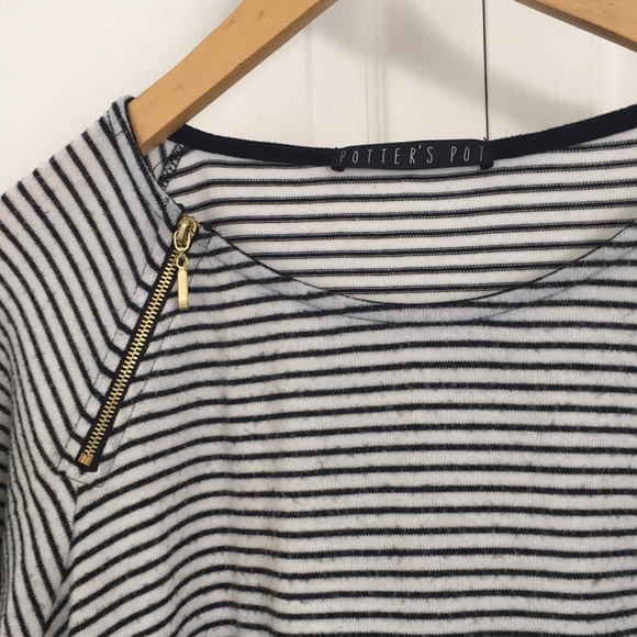 Relaxed fit striped lightweight sweater - Picture 2 of 4